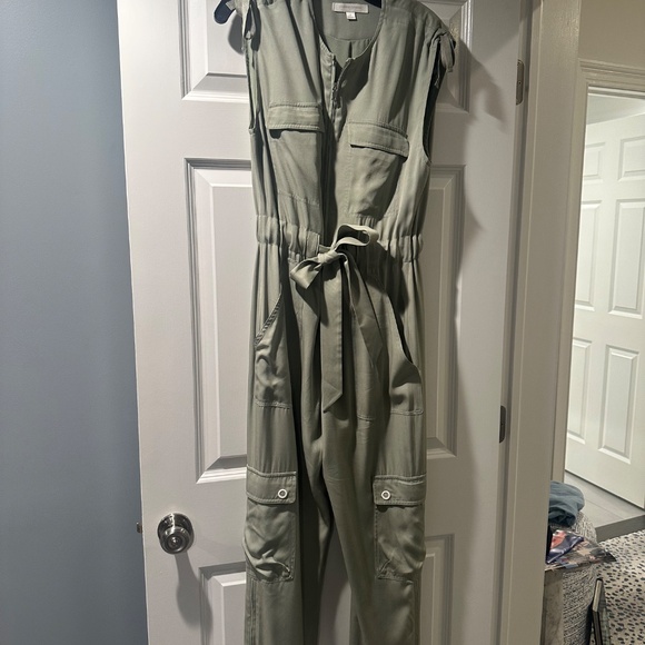 Jonathan Simkhai Twill Fly Boilersuit - Size 6 - Picture 4 of 5